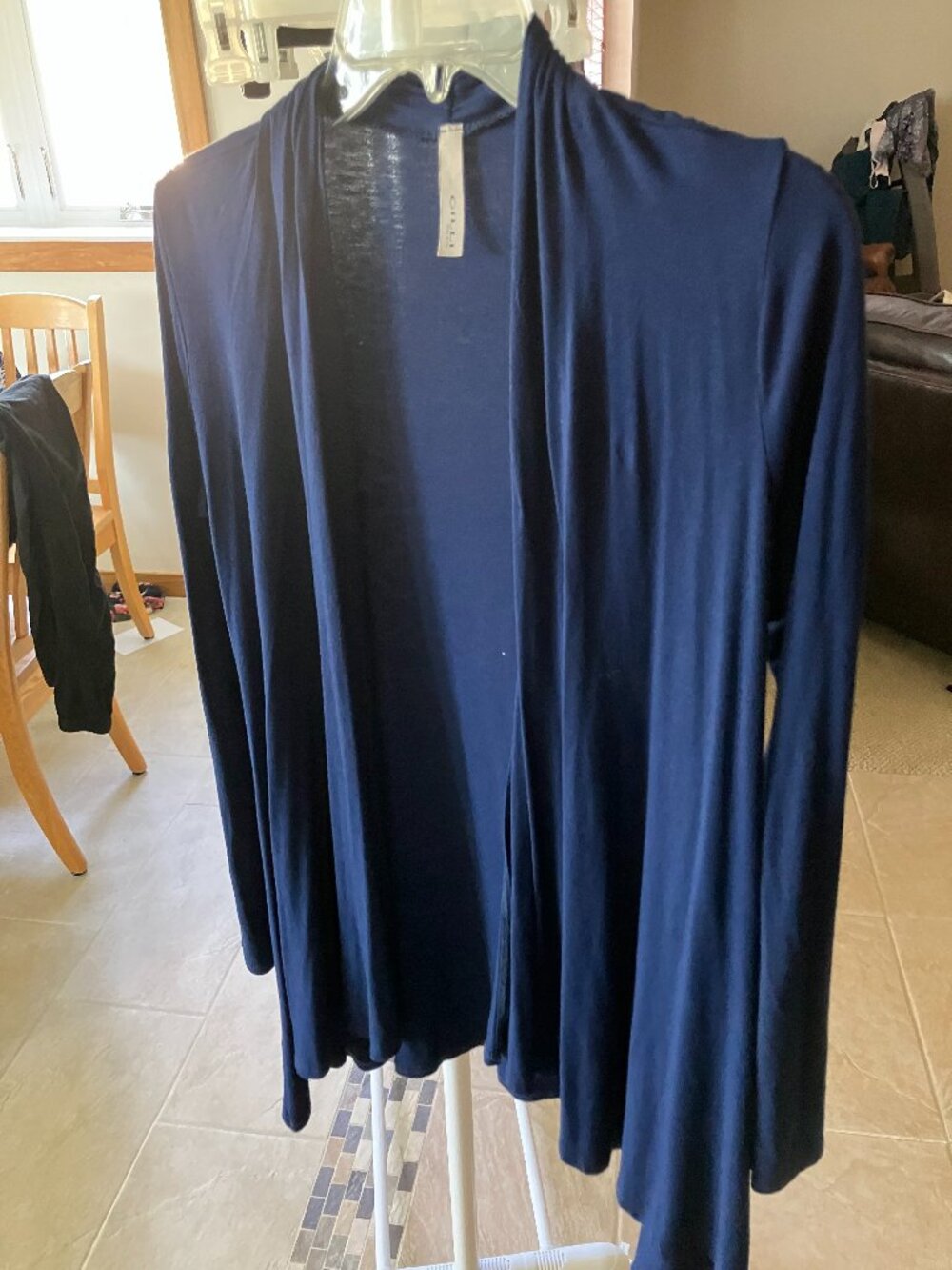 Flowy Dark Blue Women's Cardigan